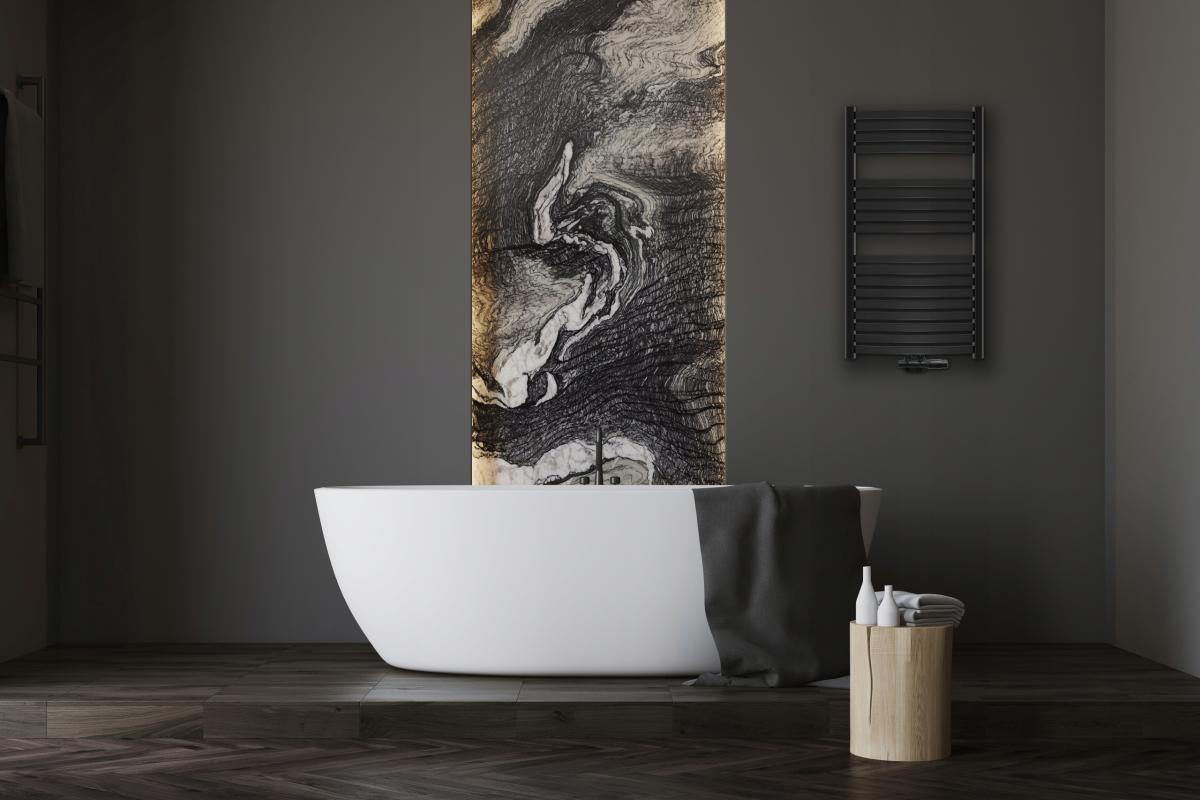 INVENA GRZEJNIK ŁAZ. 540X1000 + KPL. DUOPLEX + MASKOWNICA PODW. - CZARNY