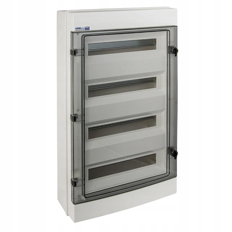 Rozdzielnica GALANT PLUS RN 4/72 IP65 drzwi transparentne N+PE (72 modułowa
