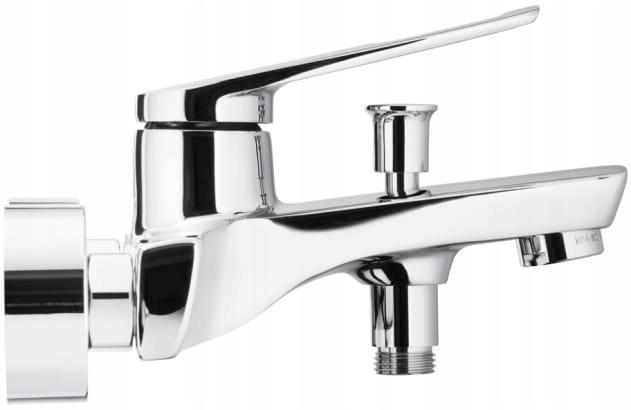 Bateria wannowa ścienna ARMATURA KRAKÓW ANGELIT 1-uchw 2-otw mosiężna chrom