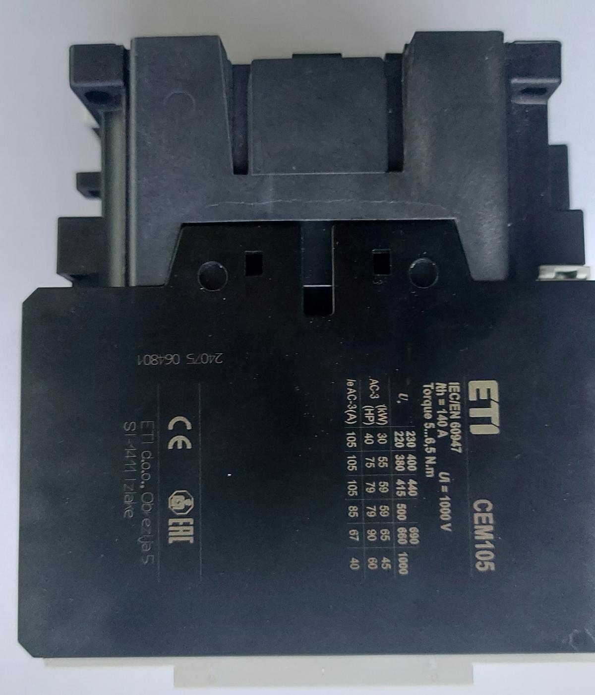 ETI Stycznik powietrzny CEM105.00-230V-50/60Hz