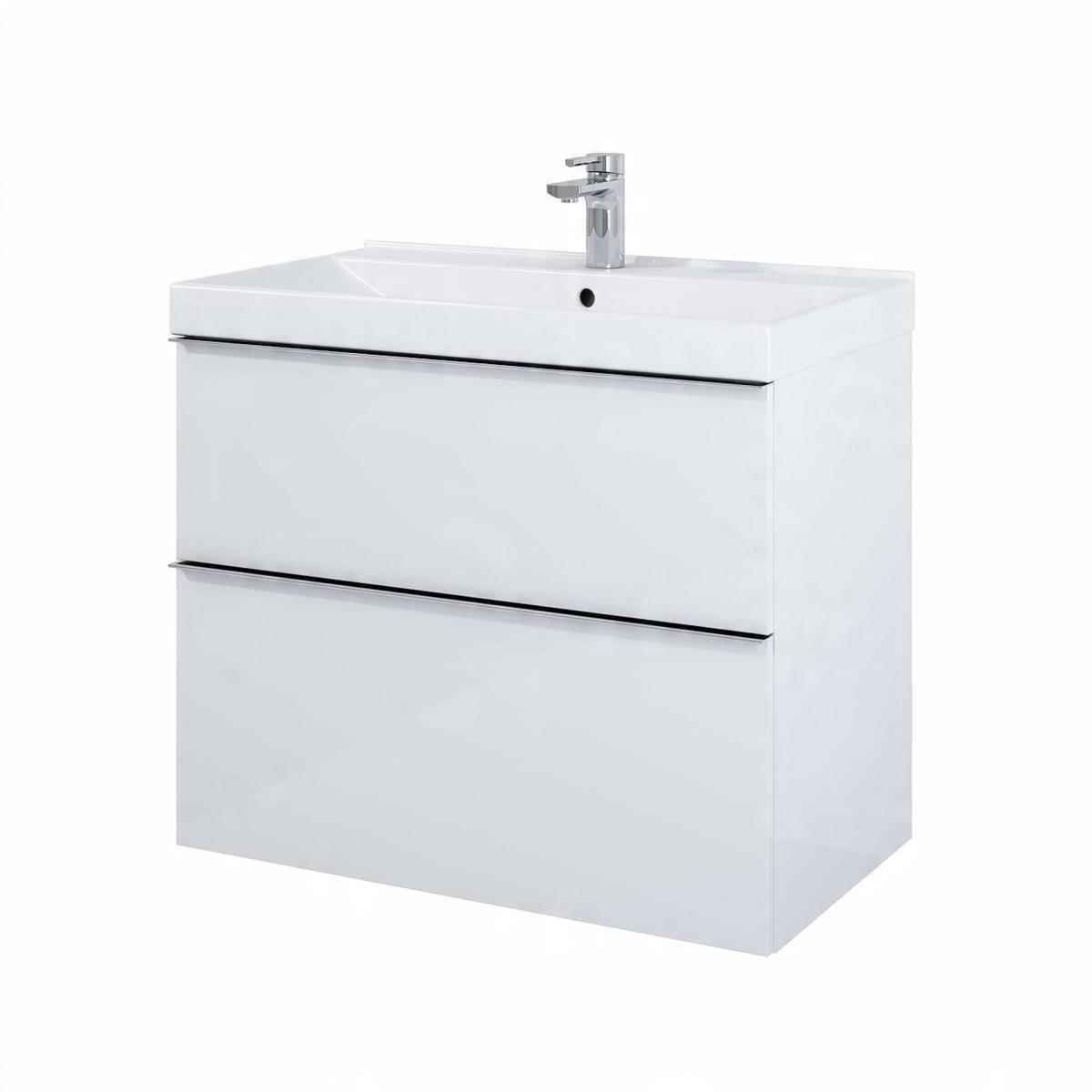 Szafka podumyw. LOOK 80x45cm Wisząca 2S White Matt ELITA