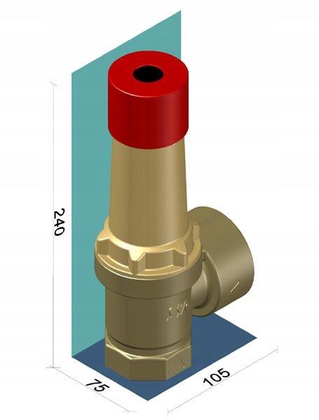 SYR Zawór bezpieczeństwa 1915 G 6/4 cala 3bar 910kW