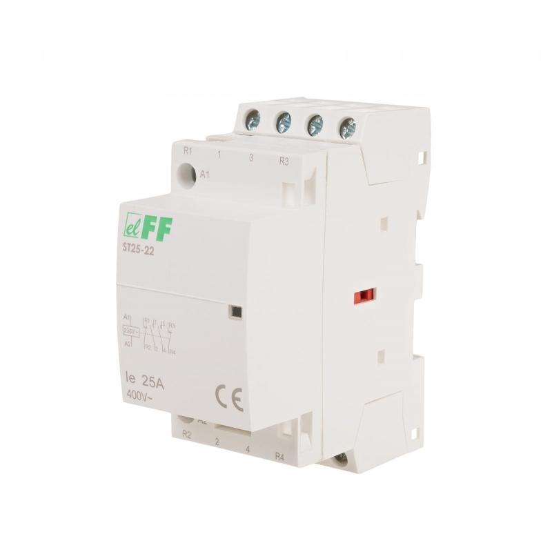 Stycznik modułowy styki 2NO+2NC I=25A napięcie cewki U=230V AC 2 moduły ONN