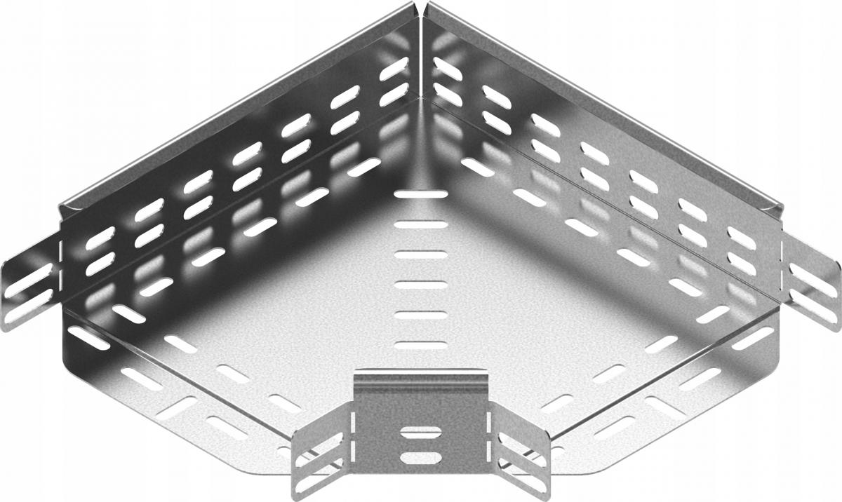 BAKS Kolanko 90° KKJ400H60, grubość blachy 1,0mm