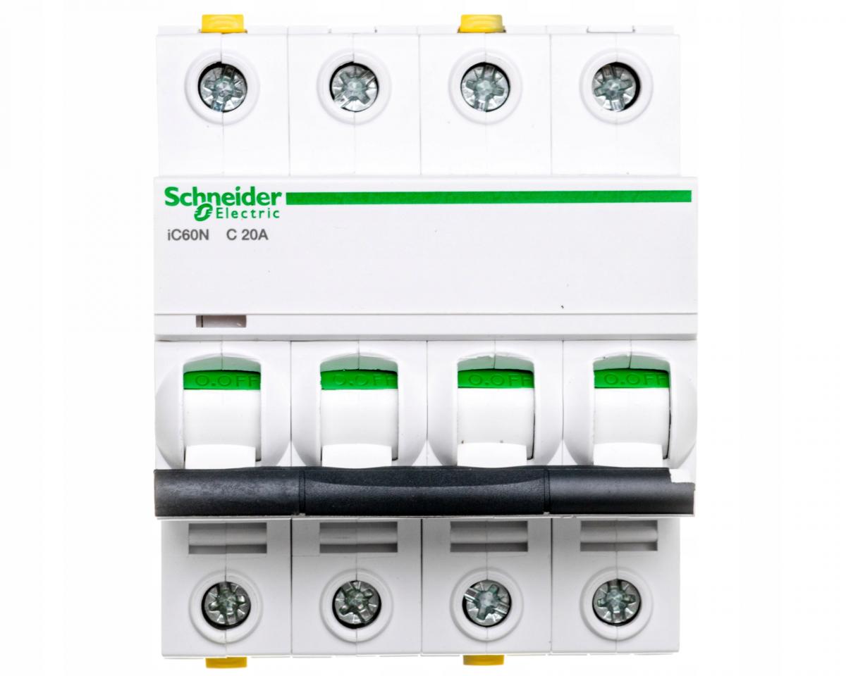 SCHNEIDER ELECTRIC Wyłącznik nadprądowy iC60N-C20-4 C 20A 4-biegunowy