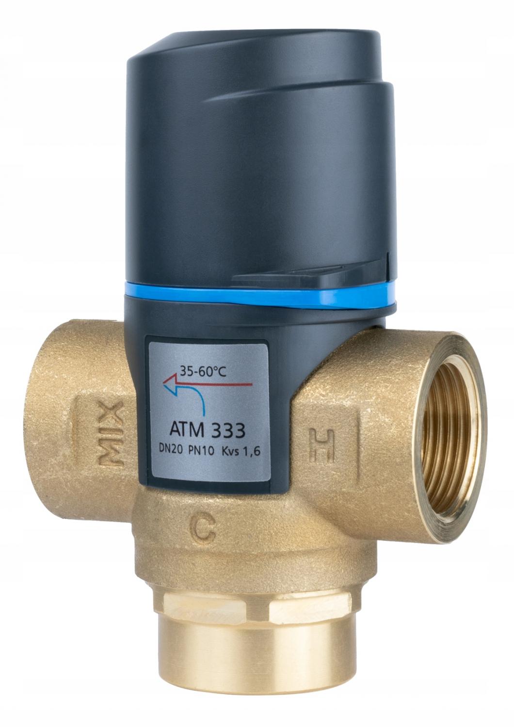 Zawór mieszający termostatyczny ATM 333 DN 20 3/4 GW 10 bar Kvs 1.6 35-60°C