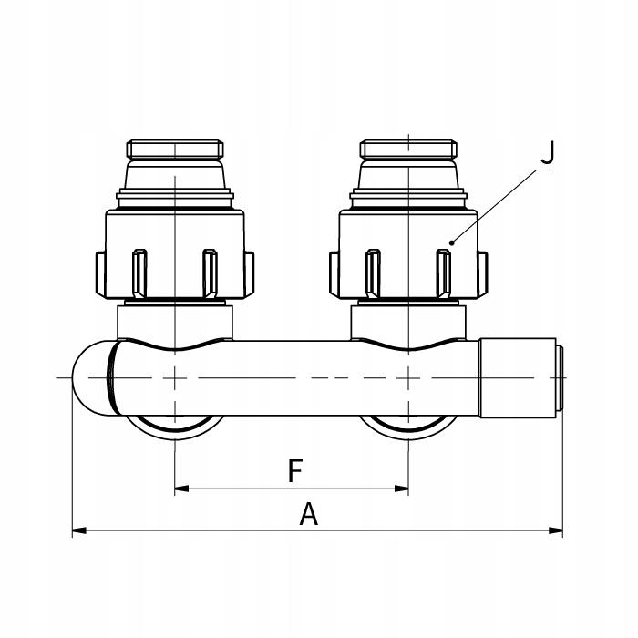 Moduł krzyżujący przepływ - Kątowy Flamco 48h