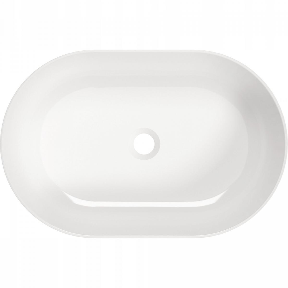 DEANTE Umywalka nablatowa Round, owalna 58x38 cm