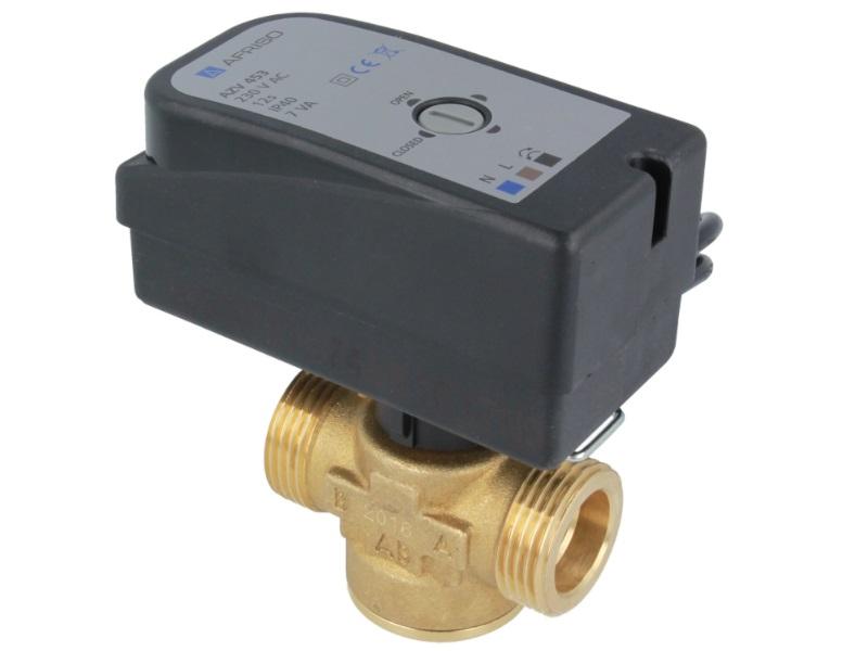 2-drogowy zawór strefowy AZV 442, DN15, G3/4 Kvs 10 m3/h, NC A