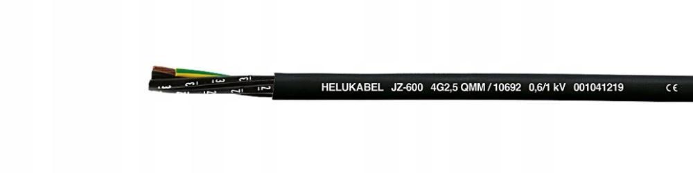 HELUKABEL Przewód sterowniczy JZ-600 5G16 0,6/1 kV żyły czarne, numerowane