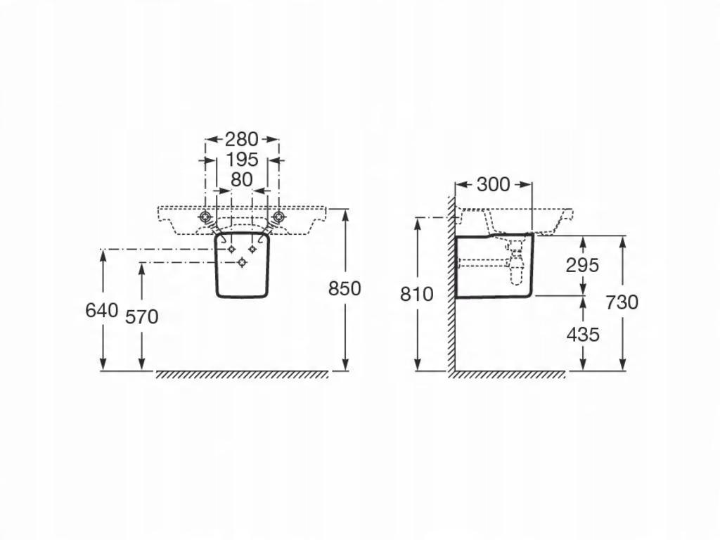 Półpostument ROCAGAP BIAŁY (30)