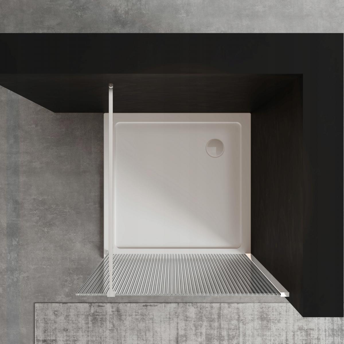 INVENA KABINA WALK-IN II 110X200CM RYFLOWANA 8MM SHINY-GLASS CHROM