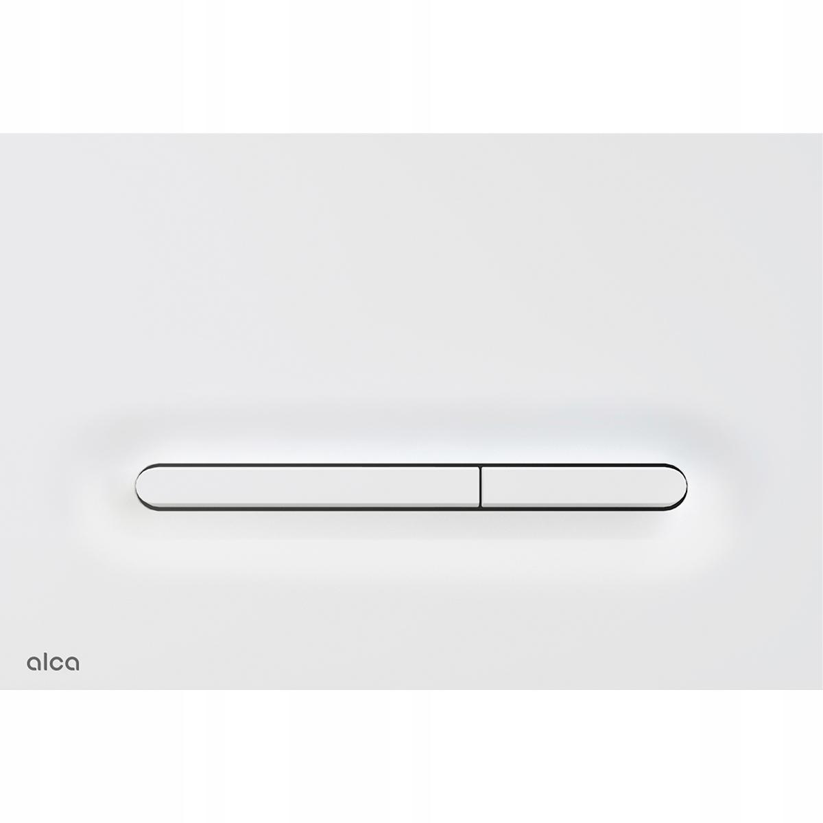 Przycisk sterujący ALCADRAIN THIN do systemów podtynk biały mat prostokąt