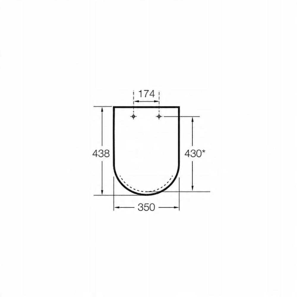 Deska WC DEBBA SQUARE Supralit Biały ROCA[5]