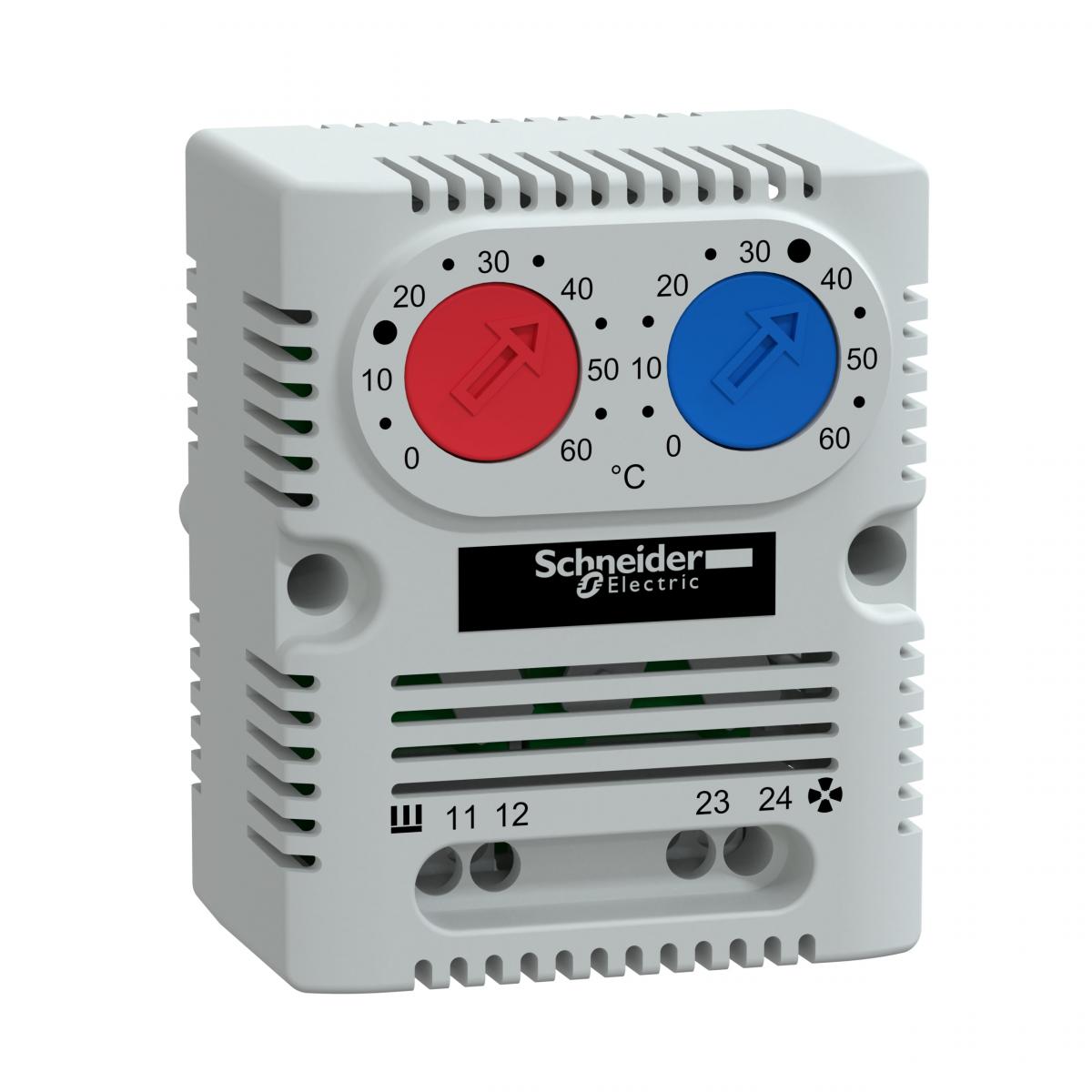 SCHNEIDER ELECTRIC Termostat podwójny ClimaSys CC NO NC Celsjusz 250V