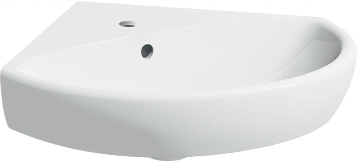 Umywalka kompaktowa Selnova narożna, B59 cm, H18 cm, T56 cm, z przelewem, z