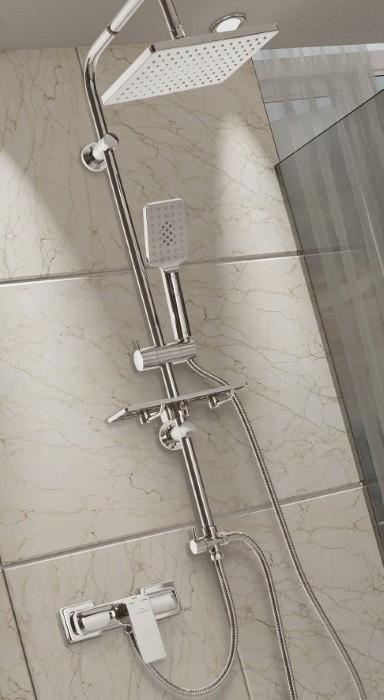 Zestaw prysznicowy - deszczownia INVENA NYKS 48h