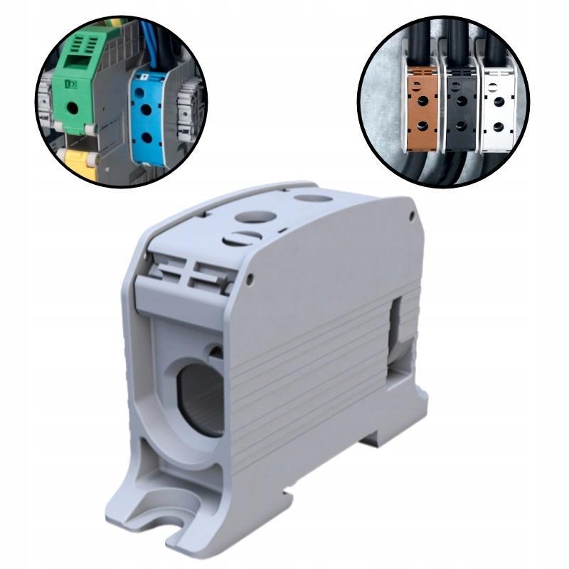 SIMET STB 95 Złączka szynowa gwintowa Al/Cu 87510 SIMBLOCK szary