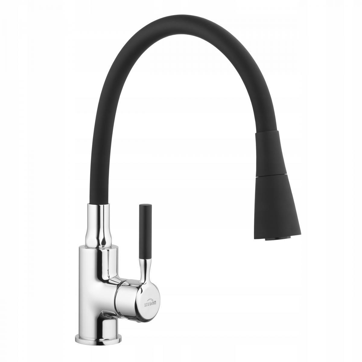 Bateria zlewozmywakowa INVENA POGO CZARNA 48h