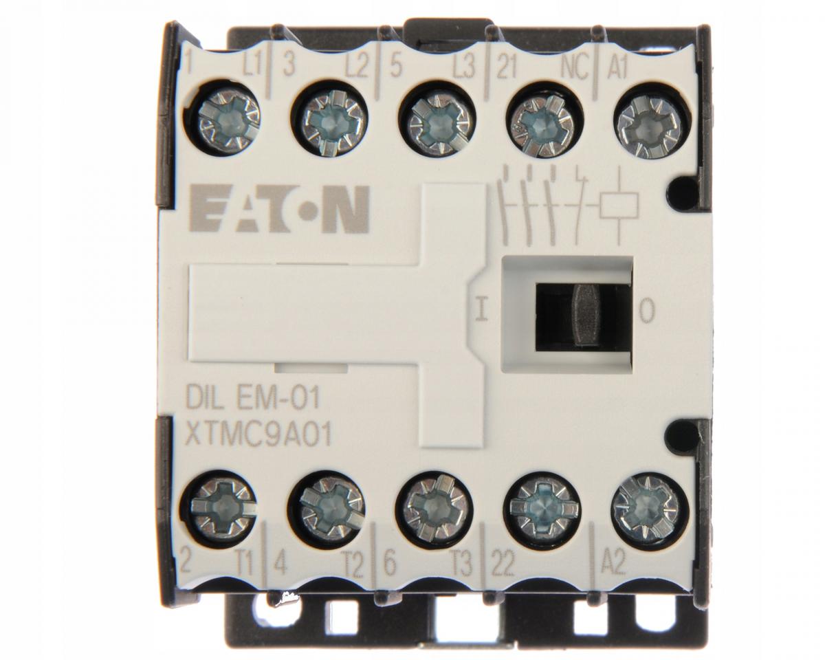 EATON Stycznik AC-3/I=9A P=4kW/ 0Z 1R DILEM-01(230V50HZ,240V60HZ)