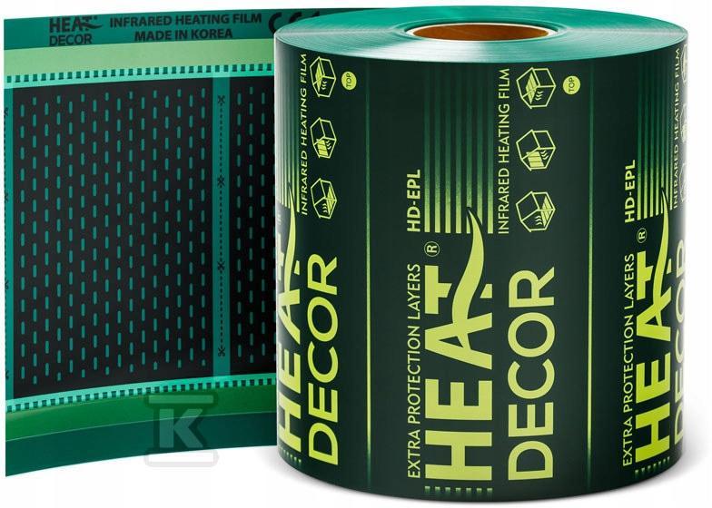 HEAT DECOR Folia grzewcza HD-EPL 80 W/m2 - szerokość 25 cm - rolka 75 mb