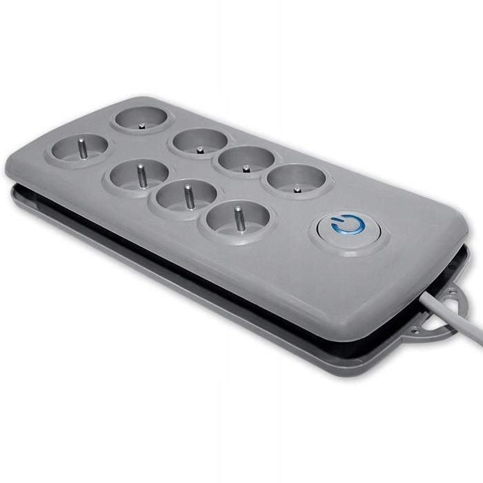 QOLTEC Listwa antyprzepięciowa Quick Switch 8 gniazd 2.5m