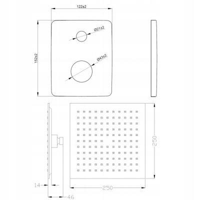 INVENA ZEST PODTYN Z BAT PODTYNK 2F GLAMOUR CHROM INVENA TREND