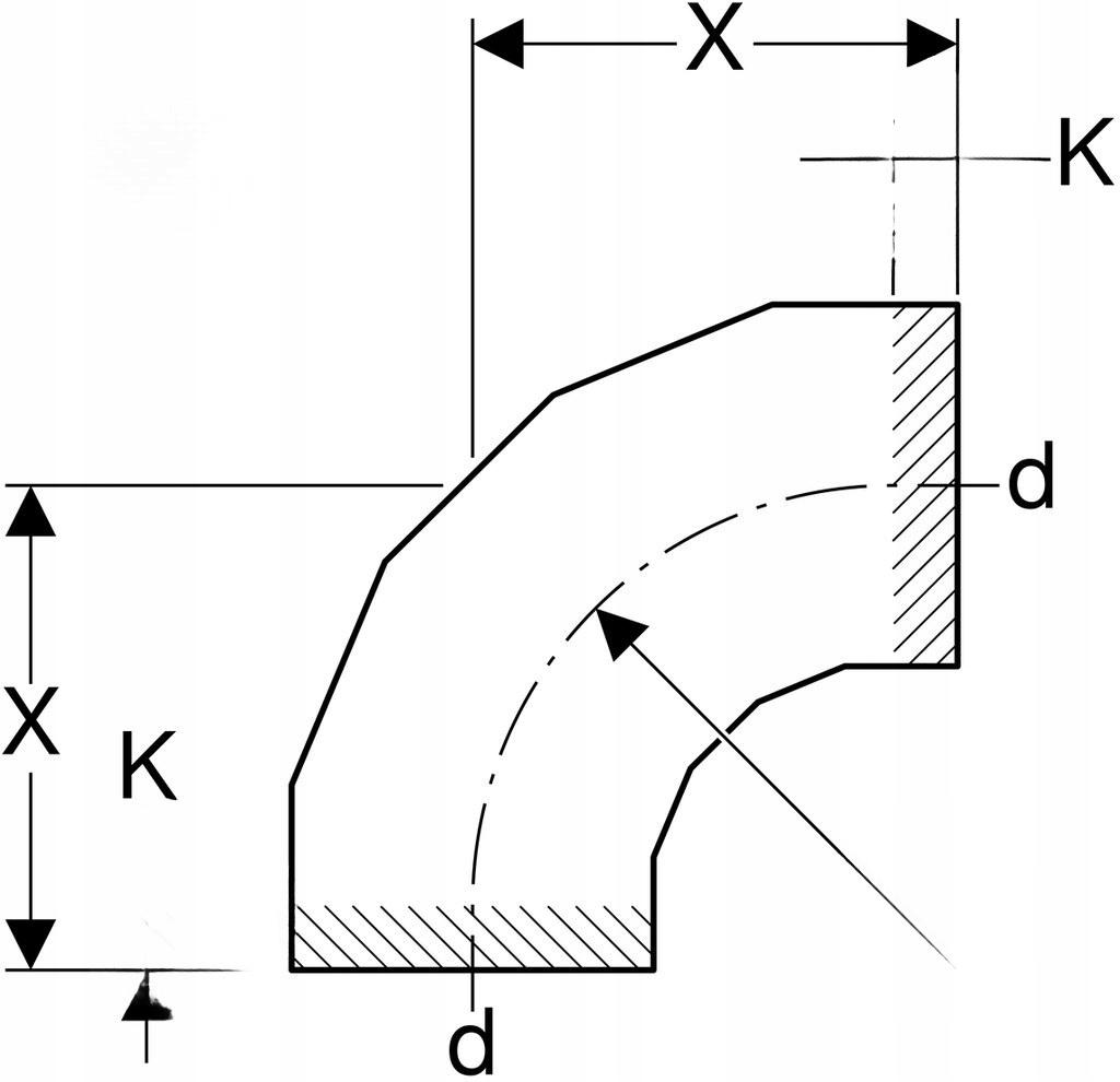 GEBERIT Długi łuk PE d250/90st.