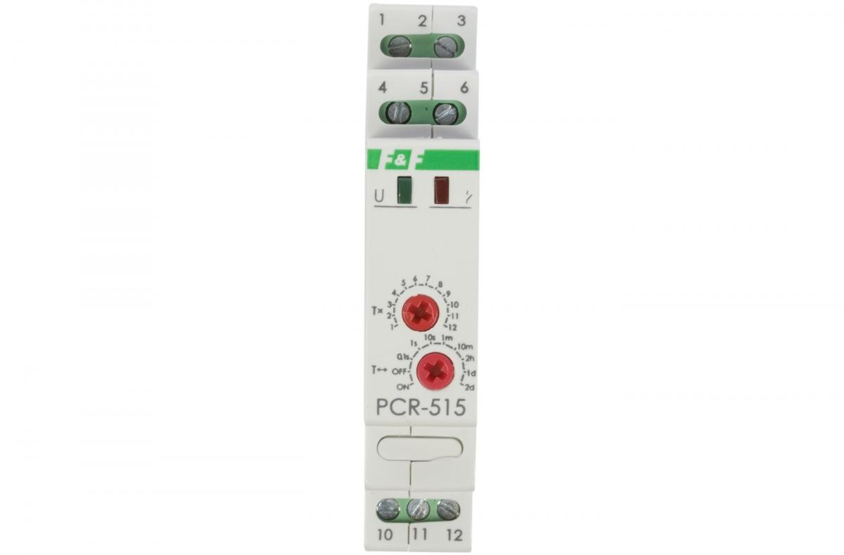 Przekaźnik czasowy PCR-515 DUO jednofunkcyjny- rewersyjny (opóźn. załączani