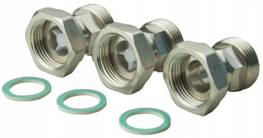 AFRISO Śrubunek do zaworów ATM AFRISO GW x GZ z uszczelkami, 3 sztuki