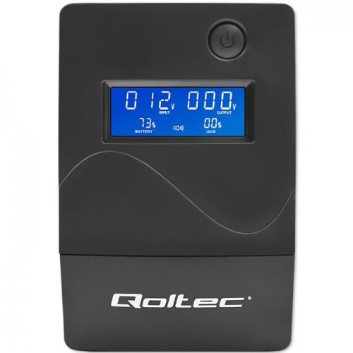 QOLTEC asilacz awaryjny UPS Monolith 850VA 480W LCD USB RJ45