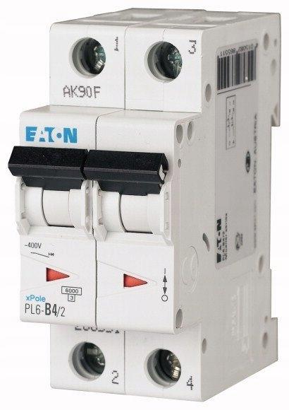 EATON Wyłącznik nadprądowy 6kA PL6-B4/2