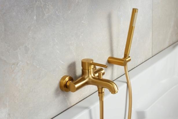 Bateria wannowa ścienna ARMATURA KRAKÓW TANZANIT 2-otw mosiężna chrom