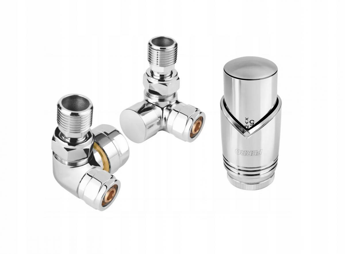 Zestaw termostatyczny osiowy Ferro CHROM 48h