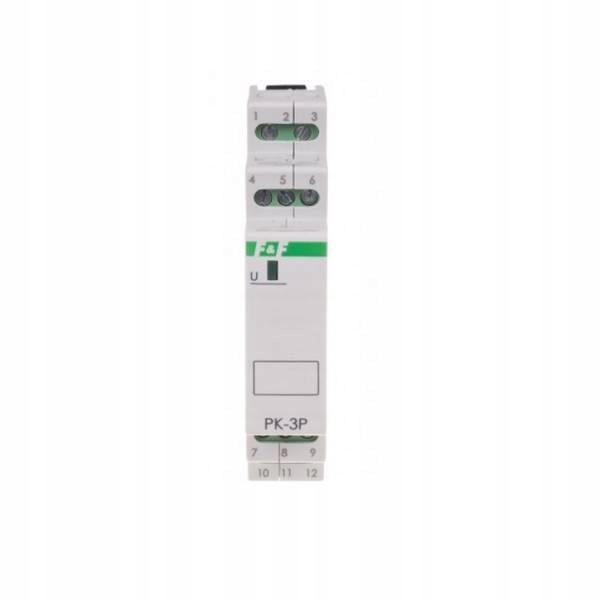F&F Przekaźnik elektromagnetyczny PK-3P 24V AC/DC, styk: 3P I=3x8A, 1 moduł