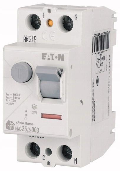 EATON Wyłącznik różnicowoprądowy 6kA typ AC HNC-63/2/003