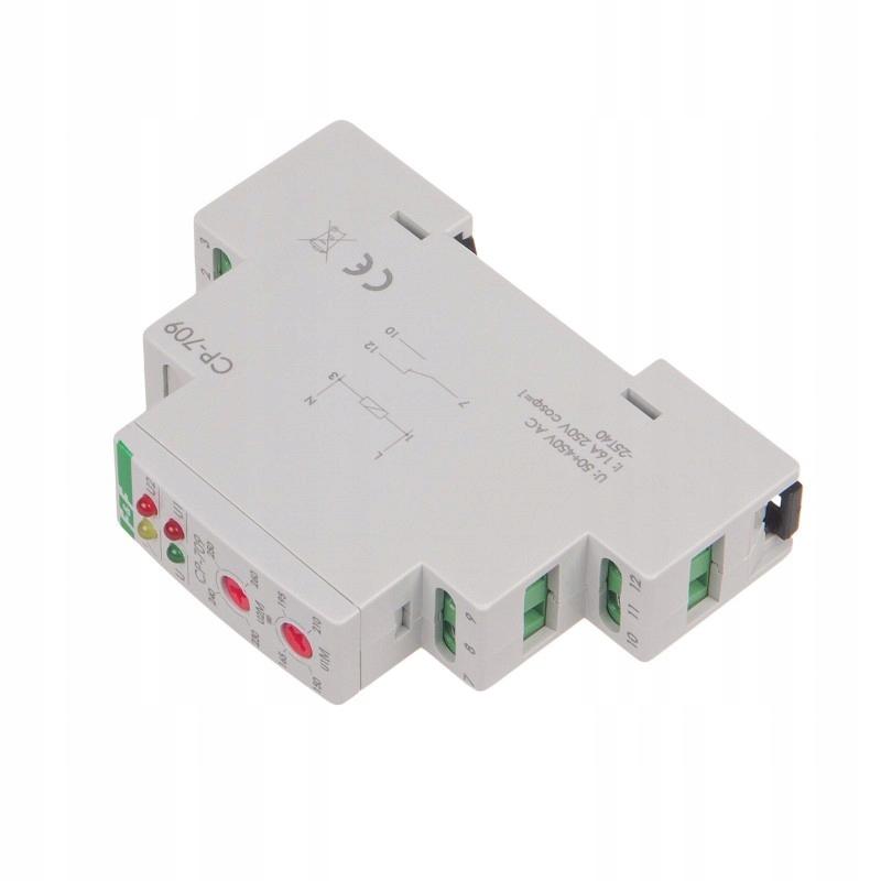F&F Przekaźnik napięciowy CP-709 jednofazowy, Un=450V+N, I=16A , 1 moduł