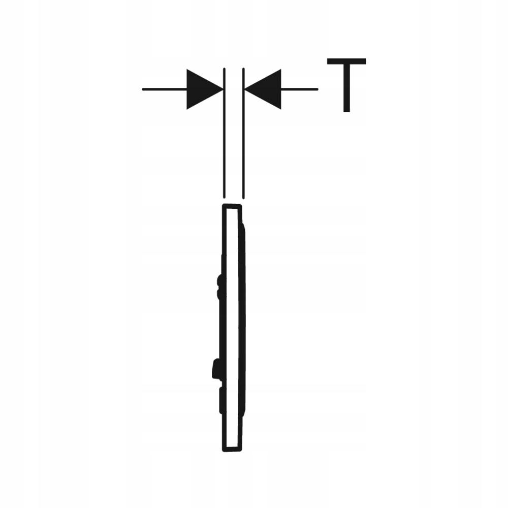 GEBERIT Przycisk uruchamiający Sigma10 przedni biały-chrom bł-biały 48h