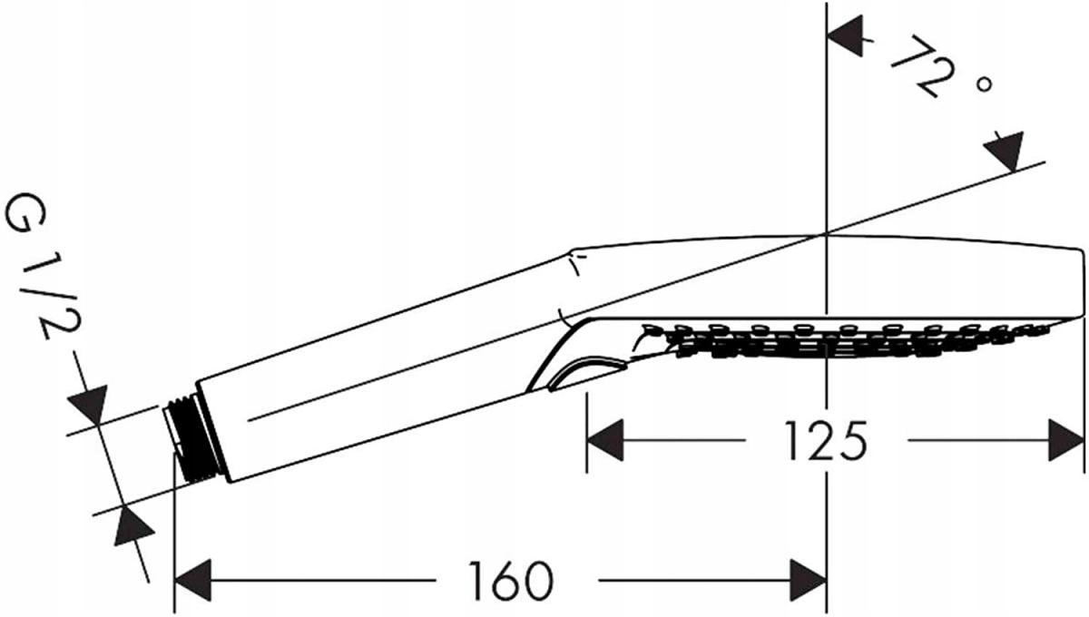 HANSGROHE Raindance Select S Główka prysznicowa 120 3jet