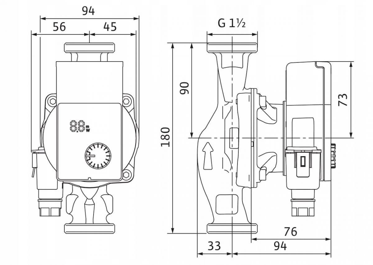 Pompa obiegowa WILO Yonos 1.0 PICO 25/1-4 48h