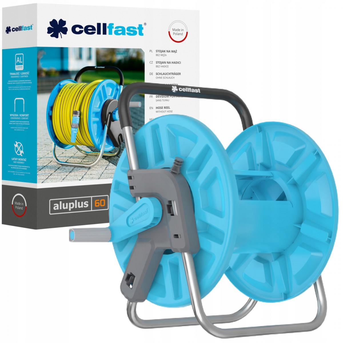 CELLFAST Stojak na wąż Aluplus 60mb 1/2