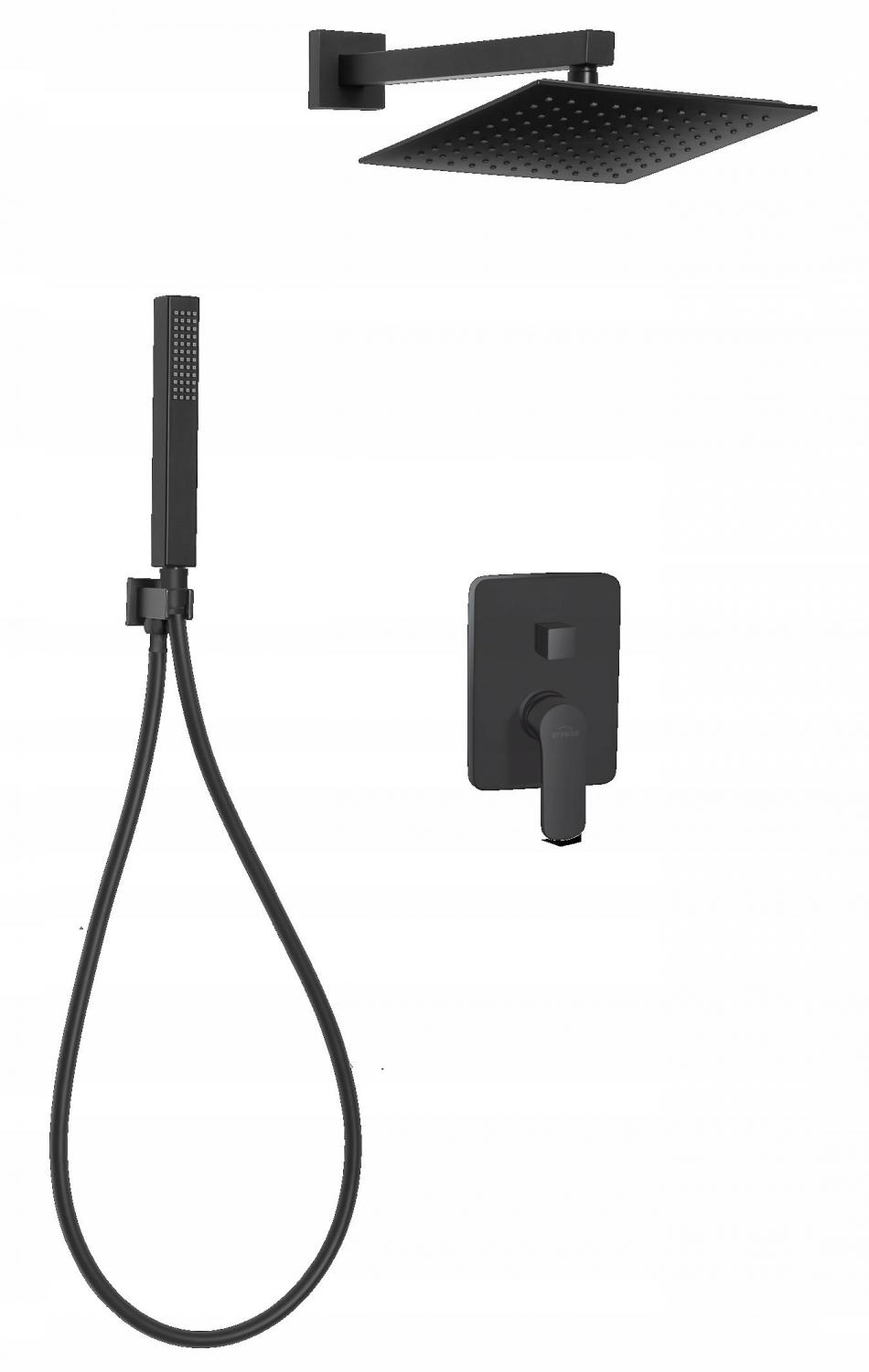 INVENA ZEST PODTYN Z BAT PODTYNK 2F SIROS, KWADR, CZARNY, NR 10