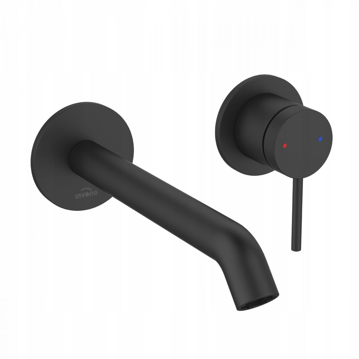 INVENA BATERIA UMYWALKOWA PODTYNKOWA KALITEA INVENA TREND, CZARNA