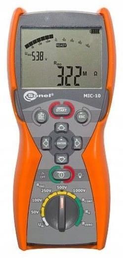 MIC-10 Miernik rezystancji izolacji IP67 z Certyfikatem Kalibracji
