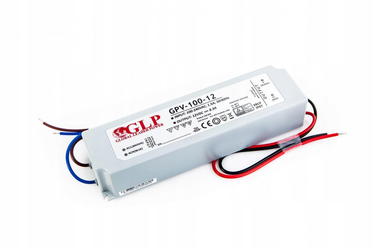 MPL POWER GLP zasilacz LED 12V 8A 100W