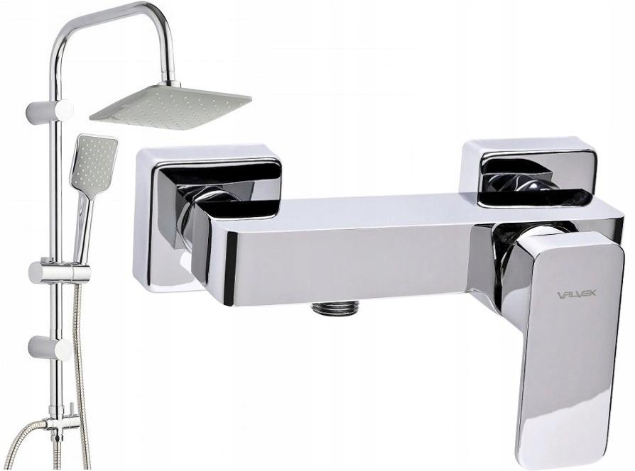VALVEX Bateria prysznicowa Loft ścienna dwuotworowa chrom