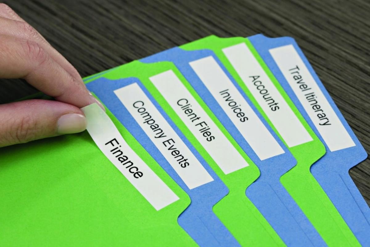 Taśma D1 6mmx7m, czarno-biała