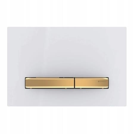 Przycisk uruchamiający GEBERIT Sigma50 przedni biały/mosiężny