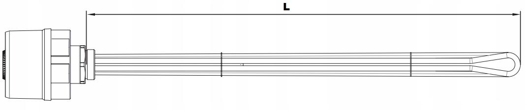 Grzałka wymiennika KOSPEL 1,4kW cala 6/4 48h