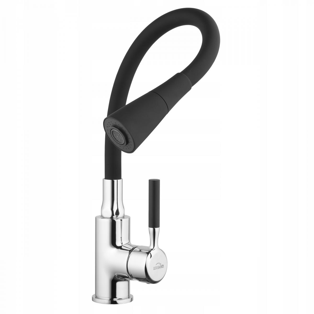 Bateria zlewozmywakowa INVENA POGO CZARNA 48h